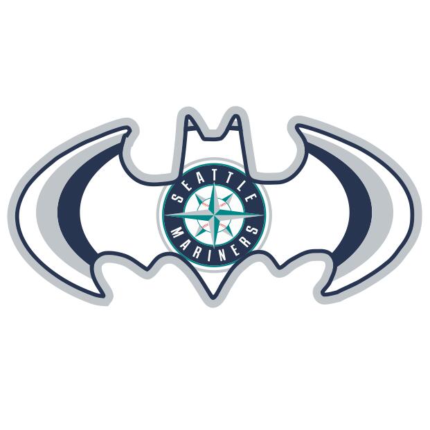Seattle Mariners Batman Logo fabric transfer